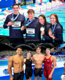 🏊 USA Shatters World Record in Mixed 4×100m Freestyle Relay at 2025 World Aquatics Championships in Singapore.