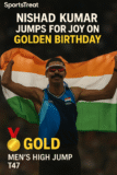 Nishad Kumar Jumps for Joy on Golden Birthday