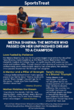 Meena Sharma: The Mother Who Passed On Her Unfinished Dream to a Champion