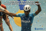 Anandkumar Velkumar Makes History with Gold at Speed Skating Worlds
